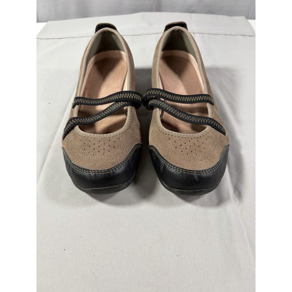 Lands End Woman’s Size 5.5 B Brown Slip On Flats Shoes -472
